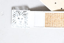 Load image into Gallery viewer, Vintage 1990s Belt ANNE KLEIN Woven White 90s Large L