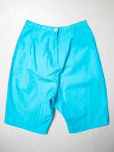 1960s Shorts High Waist Cotton Pin Up XS