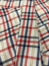Load image into Gallery viewer, 1970s Dress Plaid Cotton Shirtfront XS