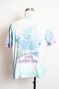 Vintage Grateful Dead Concert T-Shirt Tie Dye Liquid Blue Large