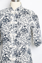 Load image into Gallery viewer, 1990s Cotton Jacket Chinese Asian Floral Lounge Top 50s M