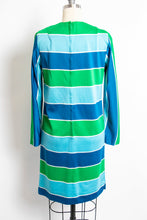 Load image into Gallery viewer, 1960s Dress Vicky Vaughn Striped Mod Shift 60s Small