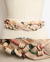 Load image into Gallery viewer, 1990s Belt Beaded Rope Ethnic Boho Medium Small