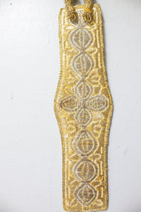 1960s Belt Gold Bullion Metallic Waist Cinch M / L