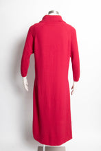 Load image into Gallery viewer, 1960s Sweater Dress Wool Knit Long Sleeve Meringue M / L