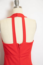 Load image into Gallery viewer, 1970s Maxi Dress Red Low Back Small
