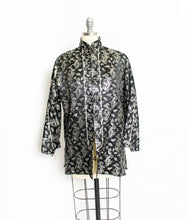 Load image into Gallery viewer, 1950s Lounge Jacket Metallic Brocade Large