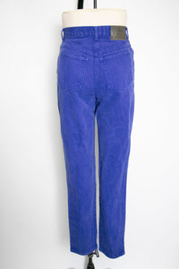 1990s Jeans Cotton Denim Blue High Waist 28"